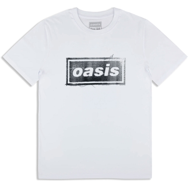 Oasis - Thread Logo Wht T-Shirt in der Gruppe MERCHANDISE / T-shirt / Nyheter / Pop-Rock bei Bengans Skivbutik AB (5674571r)