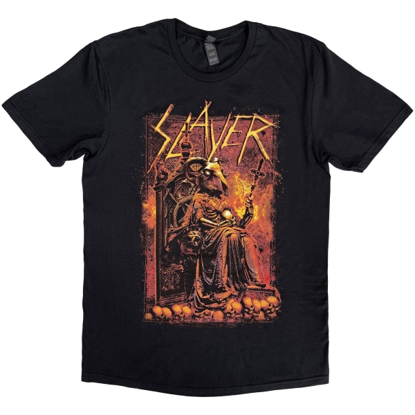 Slayer - Goat Skull Uni Bl T-Shirt in der Gruppe MERCHANDISE / T-shirt / Nyheter / Hårdrock bei Bengans Skivbutik AB (5674587r)