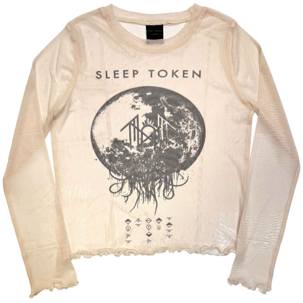 Sleep Token - Take Me Back To Eden Lady Natrl Mesh Crop T-Shirt in der Gruppe MERCHANDISE / T-shirt / Nyheter / Hårdrock bei Bengans Skivbutik AB (5674589r)