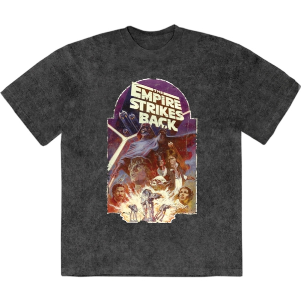Star Wars - Tesb Explosion Stone Wash Uni Bl T-Shirt in der Gruppe MERCHANDISE / T-shirt / Nyheter / Film-Musikal bei Bengans Skivbutik AB (5674598r)