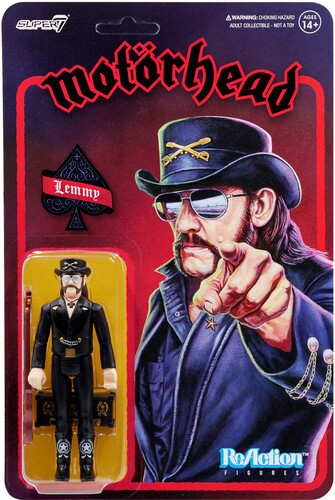 Motorhead - Super7 Reaction Figures - Lemmy (Modern Cowboy) in der Gruppe MERCHANDISE / Merch / Hårdrock bei Bengans Skivbutik AB (5675525)