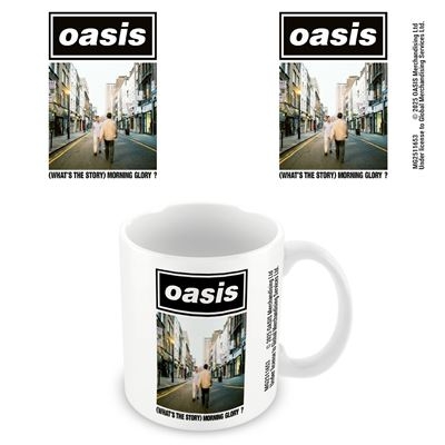 Oasis - What's The Story Morning Glory White Pod Mug in der Gruppe MERCHANDISE / Tasse / Pop-Rock bei Bengans Skivbutik AB (5675687)