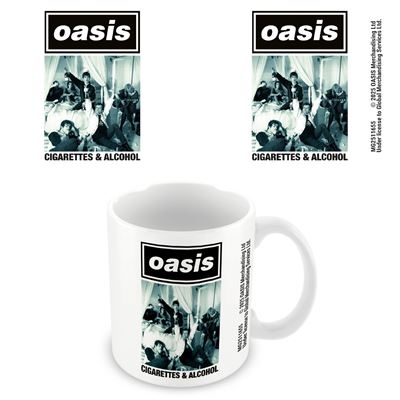Oasis - Cigarettes And Alcohol White Pod Mug in der Gruppe MERCHANDISE / Tasse / Pop-Rock bei Bengans Skivbutik AB (5675689)