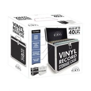 Vinyl Groove - Vinyl Record Storage Case (Black) in der Gruppe MERCHANDISE / Accessoarer / Kommande / Pop-Rock bei Bengans Skivbutik AB (5675894)