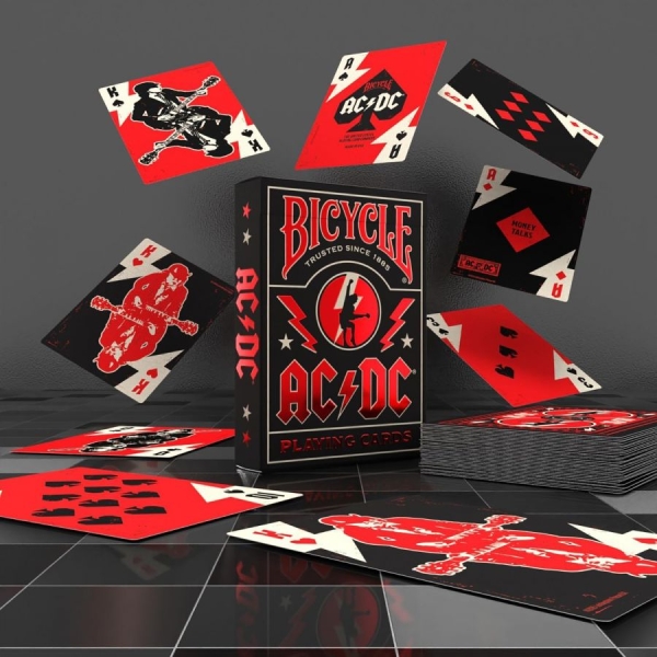 Ac/Dc - Playing Cards (6.5 Cm X 1.75 Cm X 9 in der Gruppe MERCHANDISE / T-shirt / Kommande / Hårdrock bei Bengans Skivbutik AB (5675993)