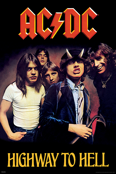 Ac/Dc - Highway To Hell 91,5 X 61 Cm in der Gruppe MERCHANDISE / Poster / Heavy Metal bei Bengans Skivbutik AB (5676198)