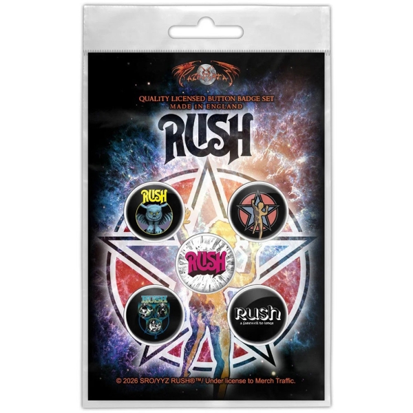 Rush - Button Badge Pack: Starman in der Gruppe MERCHANDISE / Pin-Button Badge / / bei Bengans Skivbutik AB (5676444)