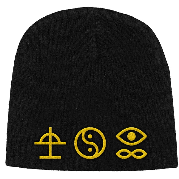 Bad Omens - Unisex Beanie Hat: Symbols (Black) in der Gruppe MERCHANDISE / Merch / Kommande / Hårdrock bei Bengans Skivbutik AB (5676445)