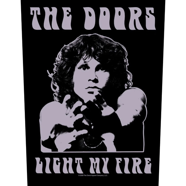 The Doors - Back Patch: Light My Fire in der Gruppe MERCHANDISE / Stoffaufnäher / / bei Bengans Skivbutik AB (5676450)