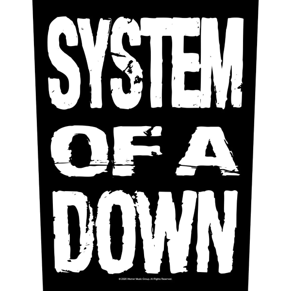 System Of A Down - Back Patch: Stacked Logo in der Gruppe MERCHANDISE / Stoffaufnäher / / bei Bengans Skivbutik AB (5676453)
