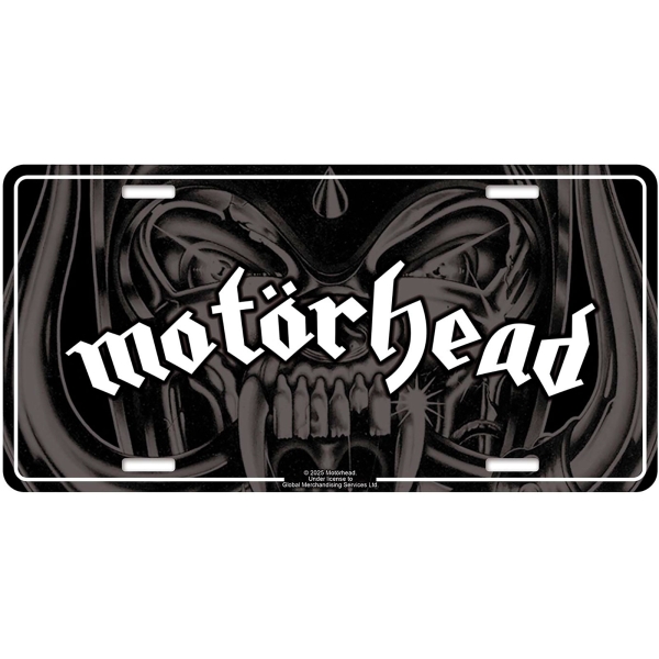 Motorhead - Number Plate: Logo in der Gruppe MERCHANDISE / Merch / Kommande / Hårdrock bei Bengans Skivbutik AB (5676496)