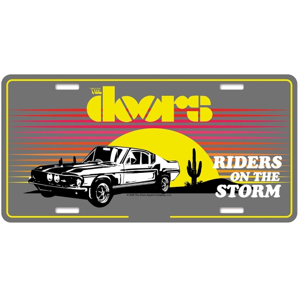 The Doors - Number Plate: Riders On The Storm in der Gruppe MERCHANDISE / Merch / Kommande / Pop-Rock bei Bengans Skivbutik AB (5676497)