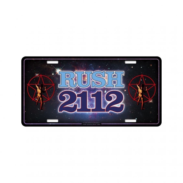 Rush - Number Plate Rush 2112 (30,5 X 15 C in der Gruppe MERCHANDISE / Merch / Hårdrock bei Bengans Skivbutik AB (5676507)