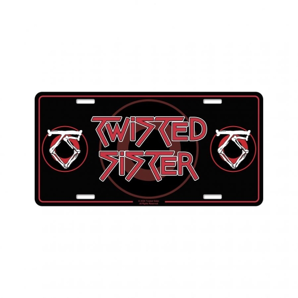 Twisted Sister - Number Plate Logo (30,5 X 15 Cm) in der Gruppe MERCHANDISE / Merch / Nyheter / Hårdrock bei Bengans Skivbutik AB (5676508)