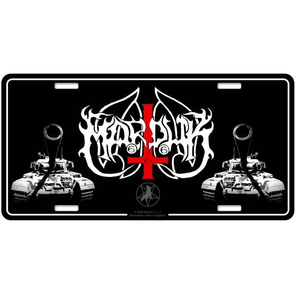 Marduk - Number Plate: Panzer Division in der Gruppe MERCHANDISE / Merch / Kommande / Hårdrock bei Bengans Skivbutik AB (5676512)