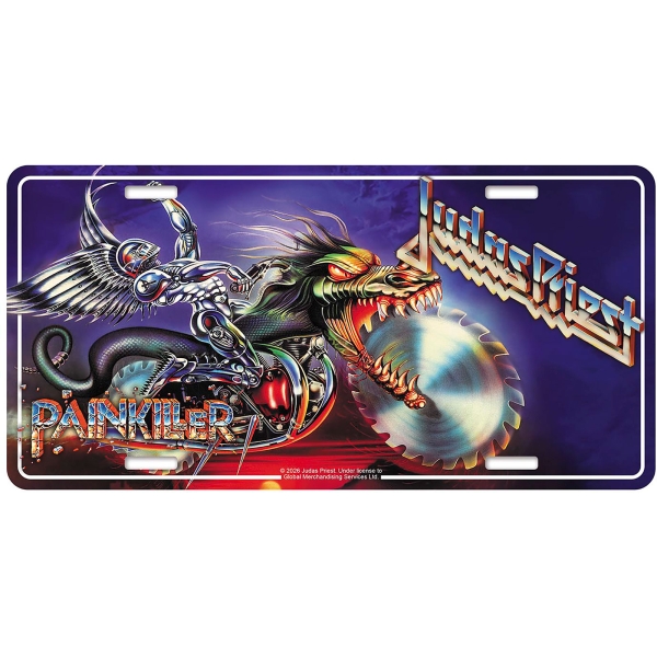 Judas Priest - Number Plate: Painkiller in der Gruppe MERCHANDISE / Merch / Kommande / Hårdrock bei Bengans Skivbutik AB (5676514)