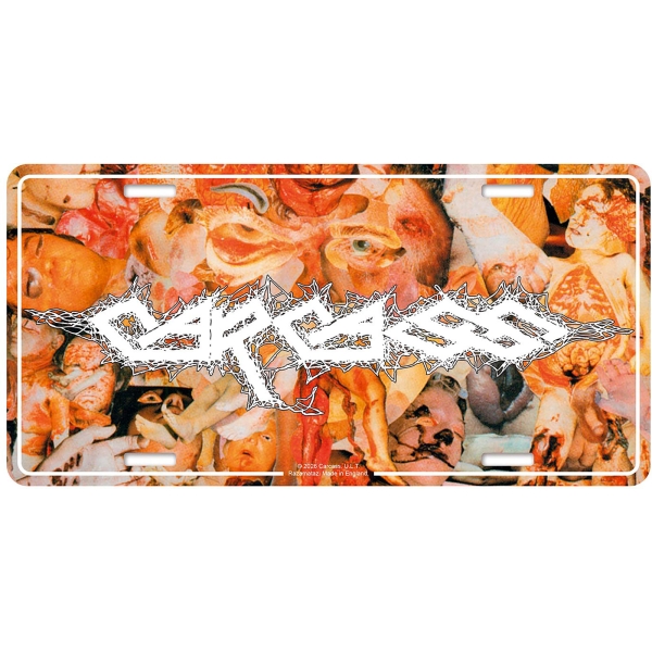 Carcass - Number Plate: Reek Of Putrefaction in der Gruppe MERCHANDISE / Merch / Kommande / Hårdrock bei Bengans Skivbutik AB (5676516)