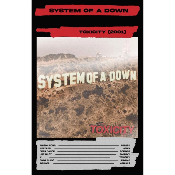 System Of A Down - Textile Poster: Toxicity in der Gruppe MERCHANDISE / Merch / Kommande / Hårdrock bei Bengans Skivbutik AB (5676549)