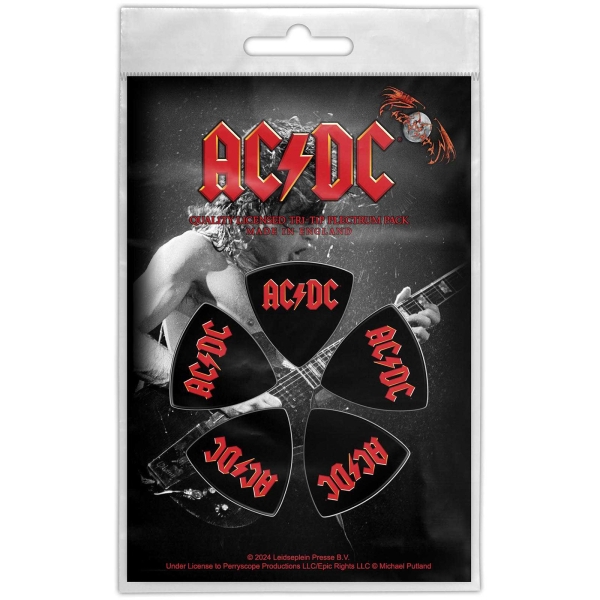 Ac/Dc - Tri-Tip Plectrum Pack: Logo in der Gruppe MERCHANDISE / Merch / Kommande / Hårdrock bei Bengans Skivbutik AB (5676552)
