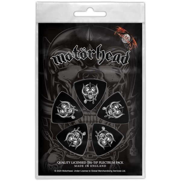 Motorhead - Tri-Tip Plectrum Pack: Warpig in der Gruppe MERCHANDISE / Merch / Kommande / Hårdrock bei Bengans Skivbutik AB (5676554)