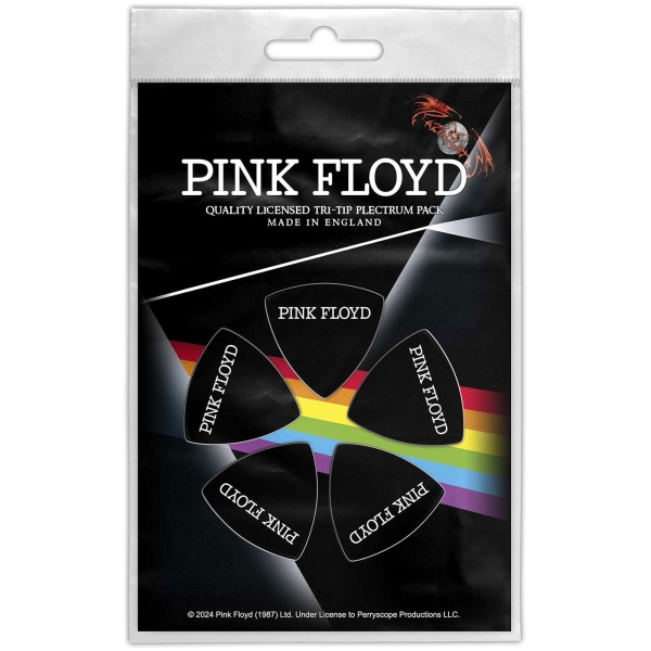 Pink Floyd - Tri-Tip Plectrum Pack: Logo in der Gruppe MERCHANDISE / Merch / Pop-Rock bei Bengans Skivbutik AB (5676557)