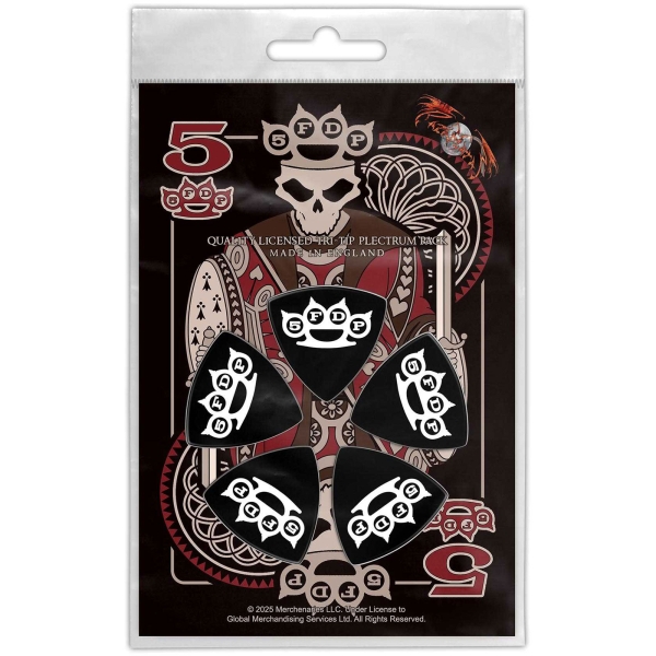 Five Finger Death Punch - Tri-Tip Plectrum Pack: Knuckle Crown in der Gruppe MERCHANDISE / Merch / Kommande / Hårdrock bei Bengans Skivbutik AB (5676569)