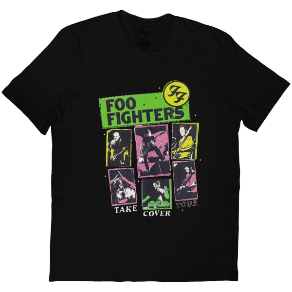 Foo Fighters - Unisex T-Shirt: Take Cover Tour (Black) in der Gruppe MERCHANDISE / T-shirt / Kommande / Pop-Rock bei Bengans Skivbutik AB (5676575r)