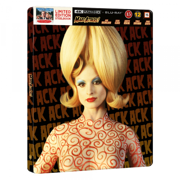 Movie - Mars Attacks! (Ltd Steelbook 2-Disc / 4K Uhd + Blu-Ray) in der Gruppe FILM / Film UHD-4K / / bei Bengans Skivbutik AB (5677042)