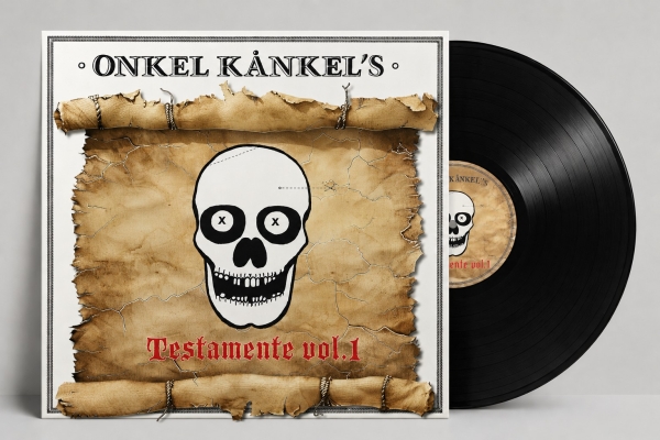 Onkel Kånkel & His Kånkelbär - Onkel Kånkels Testamente Vol. 1 (Black Vinyl LP) in der Gruppe VINYL / Kommande / Pop-Rock,Punk bei Bengans Skivbutik AB (5677349)