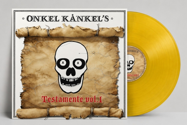 Onkel Kånkel & His Kånkelbär - Onkel Kånkels Testamente Vol. 1 (Yellow Vinyl LP) in der Gruppe VINYL / Kommande / Pop-Rock,Punk bei Bengans Skivbutik AB (5677350)