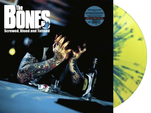Bones - Screwed, Blued And Tattoed (Splatte in der Gruppe VINYL / Kommande / Pop-Rock bei Bengans Skivbutik AB (5677592)
