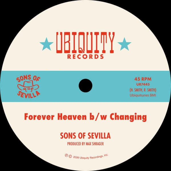 Sons Of Sevilla - Forever Heaven B/W Changing in der Gruppe VINYL / Kommande / Pop-Rock bei Bengans Skivbutik AB (5677641)