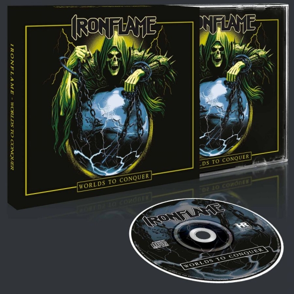 Ironflame - Worlds To Conquer (Slipcase) in der Gruppe CD / Kommande / Hårdrock bei Bengans Skivbutik AB (5677792)