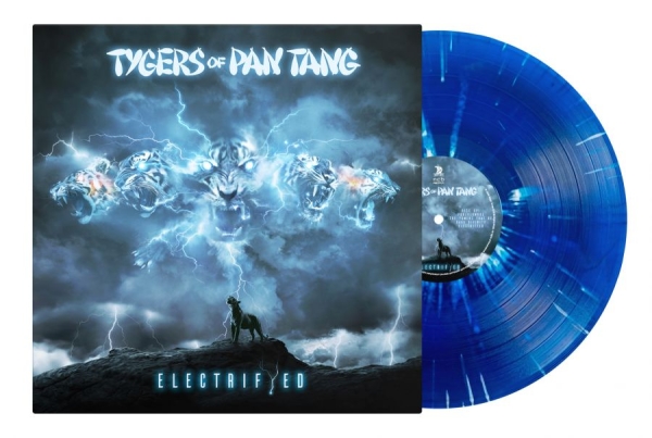 Tygers Of Pan Tang - Electrifyed (Blue With Splatter Vin in der Gruppe VINYL / Kommande / Hårdrock bei Bengans Skivbutik AB (5678295)