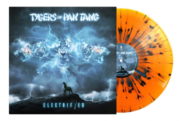 Tygers Of Pan Tang - Electrifyed (Orange With Blue Splat in der Gruppe VINYL / Kommande / Hårdrock bei Bengans Skivbutik AB (5678296)