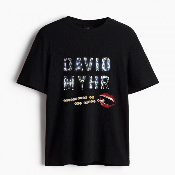 David Myhr - Everything Is All About You (Black Tee) in der Gruppe MERCHANDISE / T-shirt / Nyheter / Pop-Rock bei Bengans Skivbutik AB (5678556r)