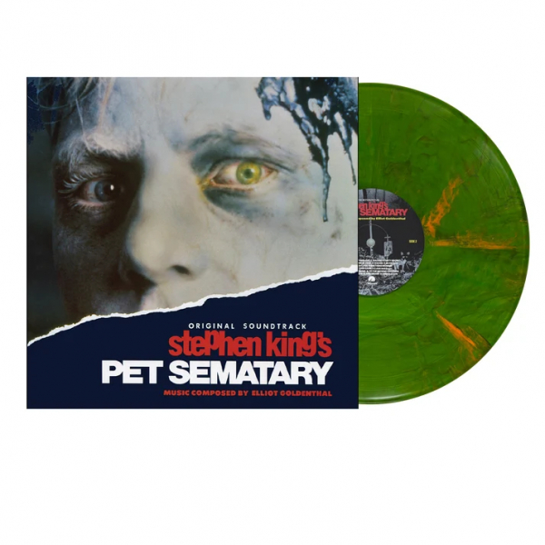 Elliot Goldenthal - Stephen King's Pet Sematary (Original Soundtrack / Neon Green w. Orange Swirl Dead Catseye Vinyl LP) in der Gruppe VINYL / Pop-Rock bei Bengans Skivbutik AB (5678852)
