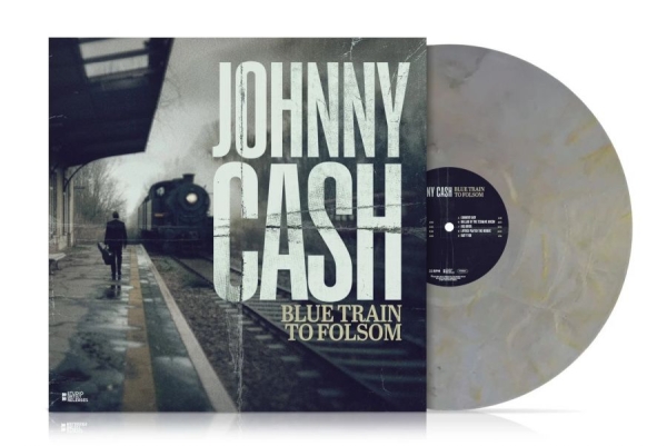 Cash Johnny - Blue Train To Folsom (Marbled Vinyl in der Gruppe VINYL / Kommande / Country bei Bengans Skivbutik AB (5679962)
