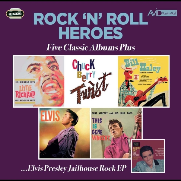 Little Richard / Chuck Berry / Bill - Rock N Roll Heroes - Five Classic A in der Gruppe CD / Kommande / Pop-Rock bei Bengans Skivbutik AB (5680016)