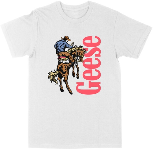 Geese - 3D Cowboy - T-Shirt (White) in der Gruppe MERCHANDISE / T-shirt / Pop-Rock bei Bengans Skivbutik AB (5680225r)