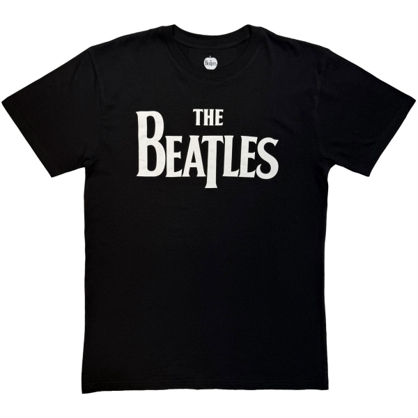 The Beatles - Drop T Logo Mono Uni Bl T-Shirt in der Gruppe MERCHANDISE / T-shirt / Kommande / Pop-Rock bei Bengans Skivbutik AB (5680726r)