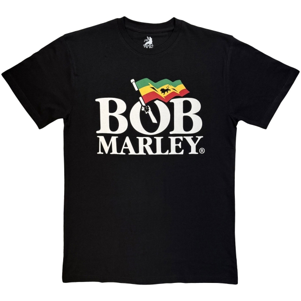 Bob Marley - Logo Mono Uni Bl T-Shirt in der Gruppe MERCHANDISE / T-shirt / Kommande /  bei Bengans Skivbutik AB (5680728r)