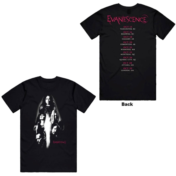 Evanescence - Canada Tour 24 Photo Uni Bl T-Shirt in der Gruppe MERCHANDISE / T-shirt / Kommande / Hårdrock bei Bengans Skivbutik AB (5680739r)