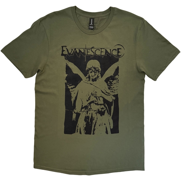 Evanescence - Angel Uni Green T-Shirt in der Gruppe MERCHANDISE / T-shirt / Kommande / Hårdrock bei Bengans Skivbutik AB (5680742r)