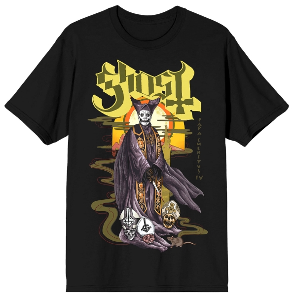Ghost - Mondo Mucha Uni Bl T-Shirt in der Gruppe MERCHANDISE / T-shirt / Kommande / Hårdrock bei Bengans Skivbutik AB (5680745r)