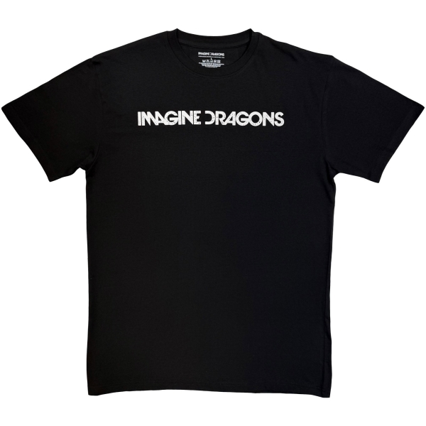 Imagine Dragons - Logo Mono Uni Bl T-Shirt in der Gruppe MERCHANDISE / T-shirt / Kommande / Pop-Rock bei Bengans Skivbutik AB (5680754r)