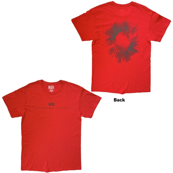 Muse - The Wow Signal Uni Red T-Shirt in der Gruppe MERCHANDISE / T-shirt / Kommande / Pop-Rock bei Bengans Skivbutik AB (5680766r)
