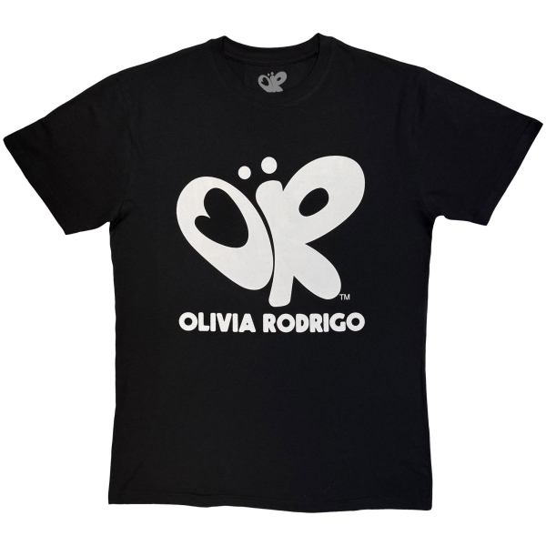 Olivia Rodrigo - Logo Mono Uni Bl T-Shirt in der Gruppe MERCHANDISE / T-shirt / Pop-Rock bei Bengans Skivbutik AB (5680768r)