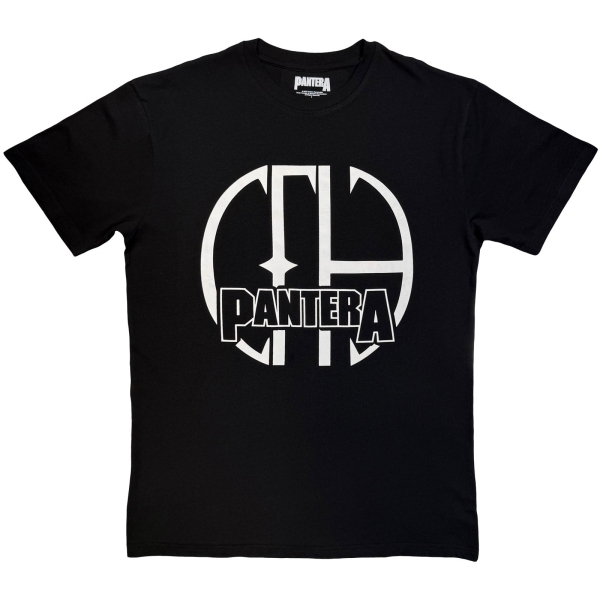 Pantera - Cfh Logo Mono Uni Bl T-Shirt in der Gruppe MERCHANDISE / T-shirt / Kommande / Hårdrock bei Bengans Skivbutik AB (5680773r)