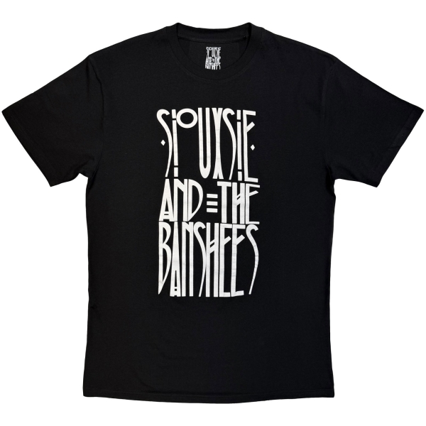 Siouxsie & The Banshees - Logo Mono Uni Bl T-Shirt in der Gruppe MERCHANDISE / T-shirt / Kommande / Pop-Rock bei Bengans Skivbutik AB (5680784r)